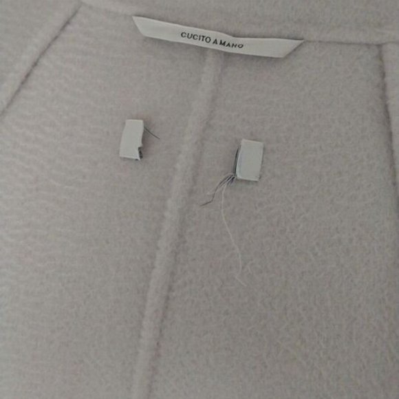 S MAX MARA Cashmere Wool blend Wrap coat-ALATI- Ghiaccio i.e. ice- Ital 44, US10 - Picture 6 of 11